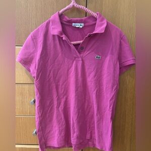 Lacoste Fuchsia Polo Shirt 42